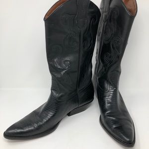 Nine West cowboy boots, black size 10M